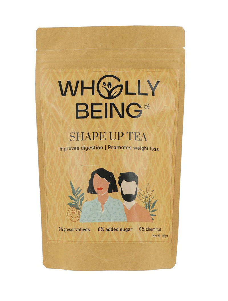 Shape Up Tea for weight management and improve metabolism with Punarnava, Manjistha, Harad, Pipal, Senna leaves, Triphala etc.(100gm)