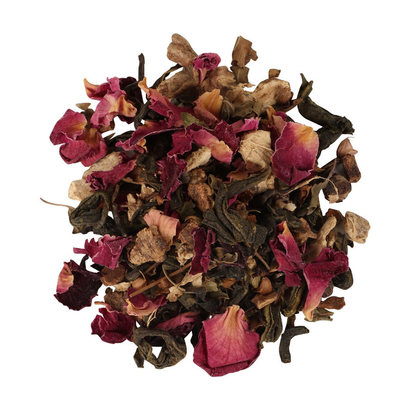 Detox Kahwa Tea for skin glow and gut detox with nutmeg, sea buckthorn, rose petals, orange peels(20 tea bags)