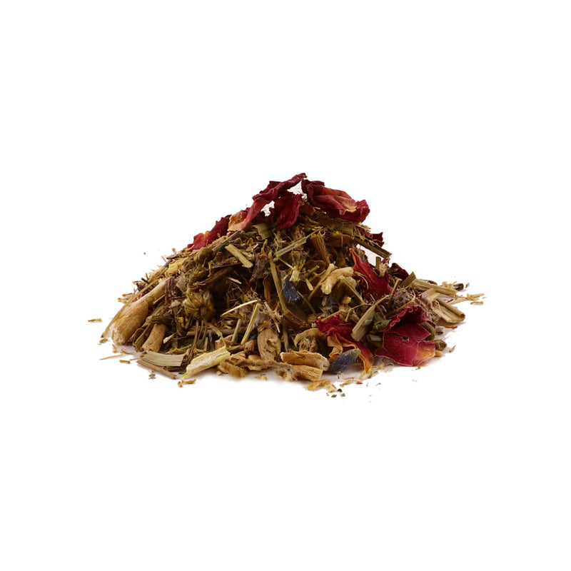 Anxiety Relief Tea for managing stress, anxiety with Ashwagandha, Shankpusphi, Brahmi, Chamomile, rose petals etc(20 Teabags)