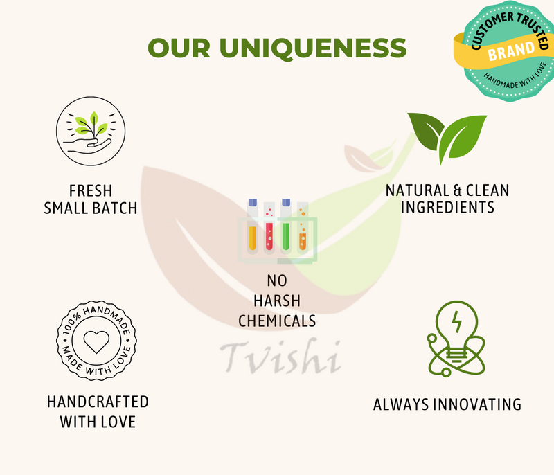 Tvishi Handmade Trio DIY Powders(1) I Authentic, Natural 3 DIY Powders Mini pack, Face & Hair mask, natural, ecofriendly gifts   I Reduces Acne marks, pigmentation, skin brightening,  I multipurpose products  10gm each, glass jar