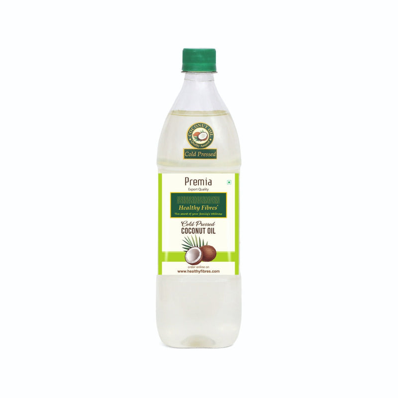 Healthy Fibres Cold Pressed Coconut Oil 1L Combo pack of 2