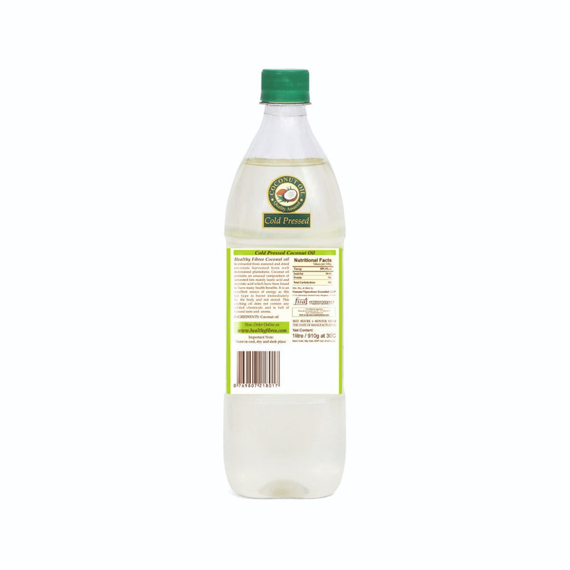 Healthy Fibres Cold Pressed Coconut Oil 1L Combo pack of 2