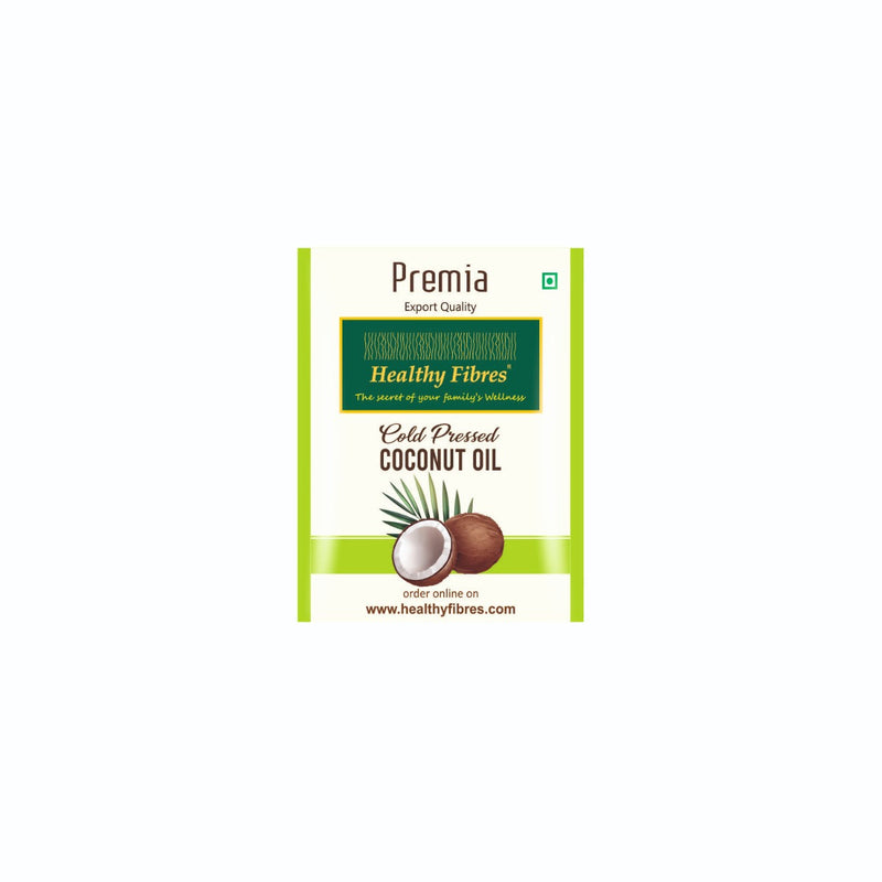 Healthy Fibres Cold Pressed Coconut Oil 1L Combo pack of 2