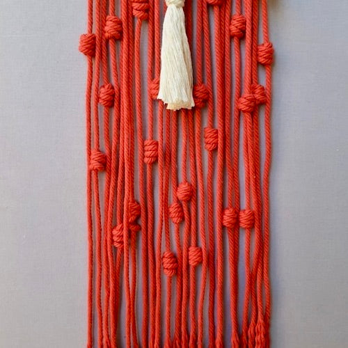 Handcrafted Macrame 'Heartbeat' WallHanging