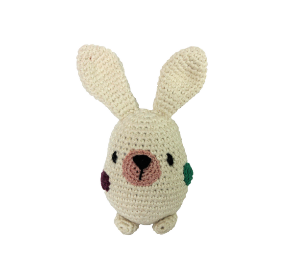 Handcrafted Amigurumi Bunny Rattle