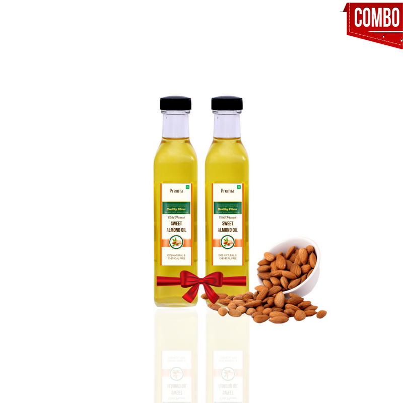 Healthy Fibres Cold Pressed Almond Oil 100 ml Combo of 2