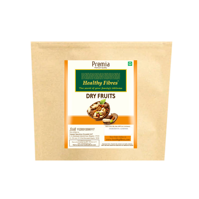 Healthy Fibres Premia Almonds 250 gms Combo of 2