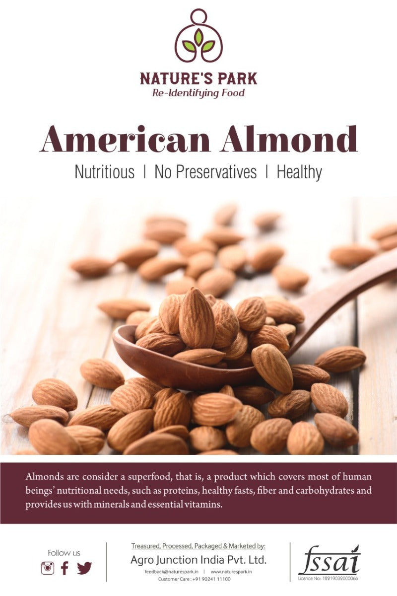 Dry Fruit  American Almonds  Healthy & Tasty Snack (250 g)