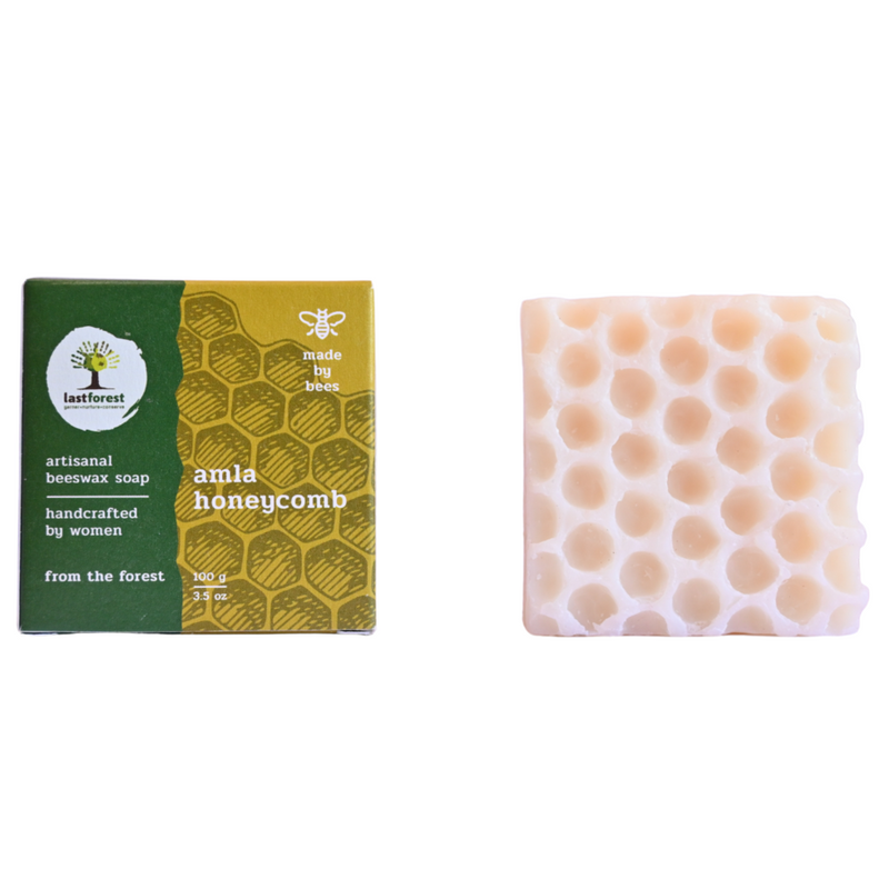 Artisanal, Handmade Beeswax Honeycomb Soap 100gms Amla