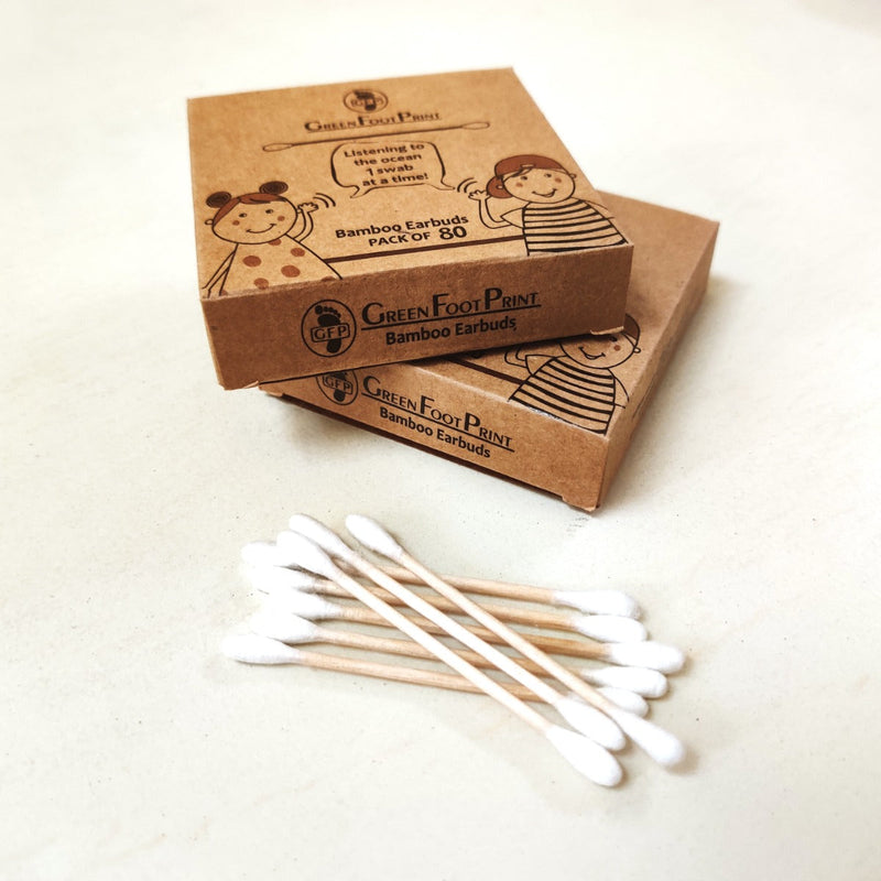 Bamboo Earbuds/ Ear Swabs  Pack of 80 x 2(BEPackOf 80x2)