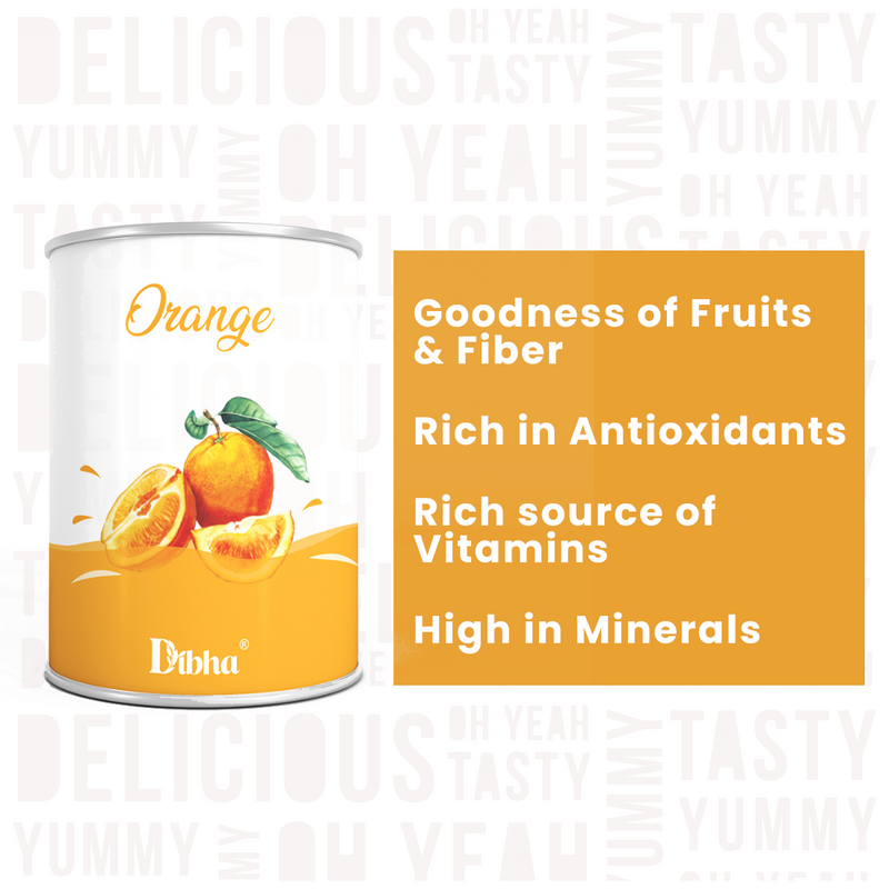 Orange Instant Drink Premix  Natural & Healthy 100g