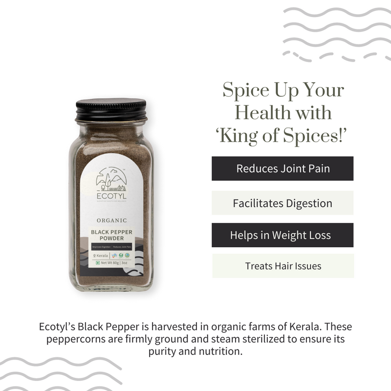 Organic Black Pepper Powder  80 g