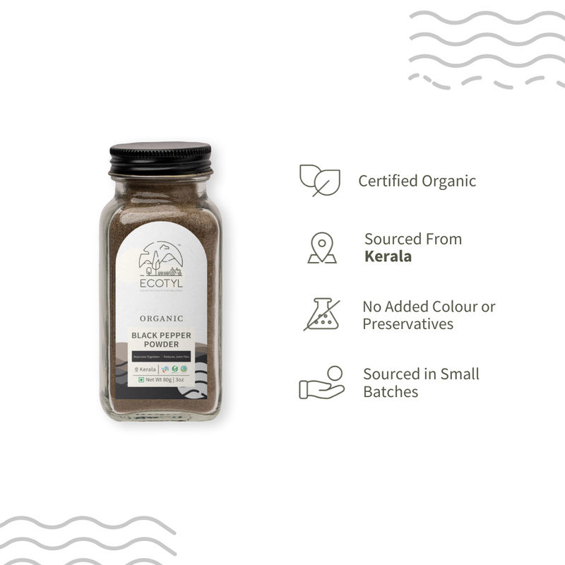 Organic Black Pepper Powder  80 g