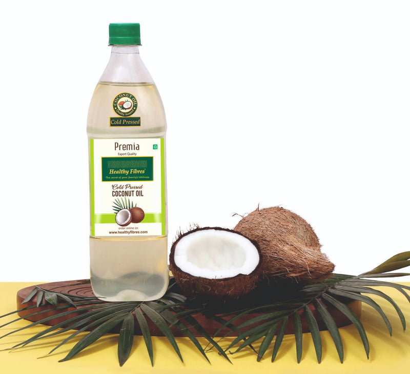 Healthy Fibres Cold Pressed Coconut Oil 500 ml Combo of 2