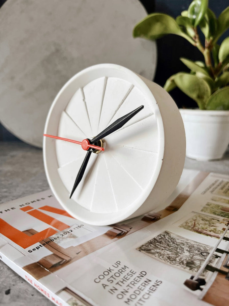 Concrete Desk Clock