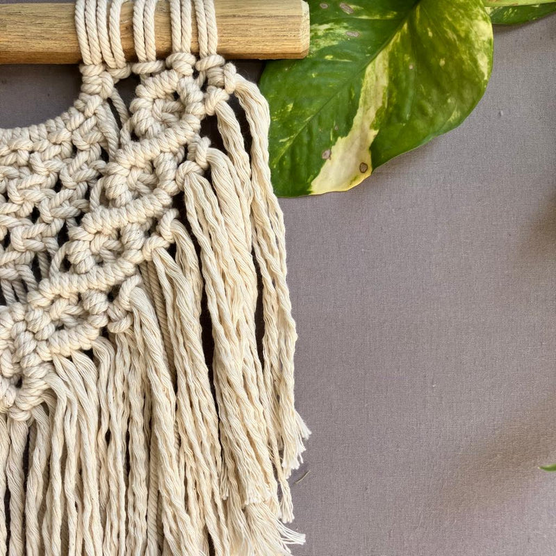 Handcrafted Macramé 'Boho' Wallhanging