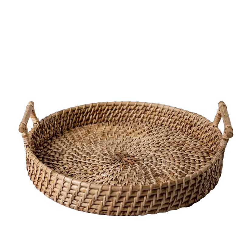 Round Tray With Handle