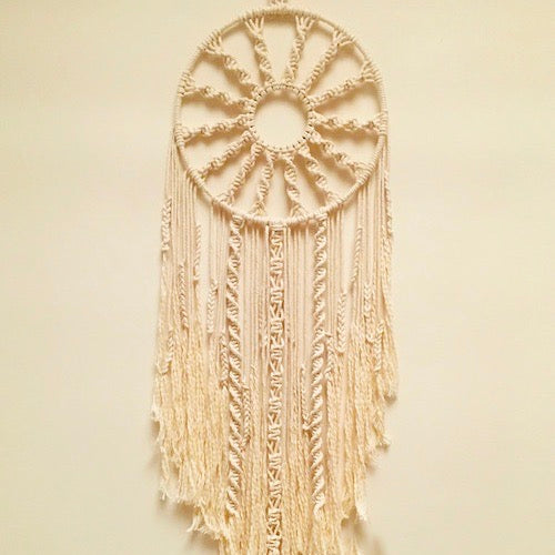 Handcrafted Macramé 'Chakra' Dreamcatcher