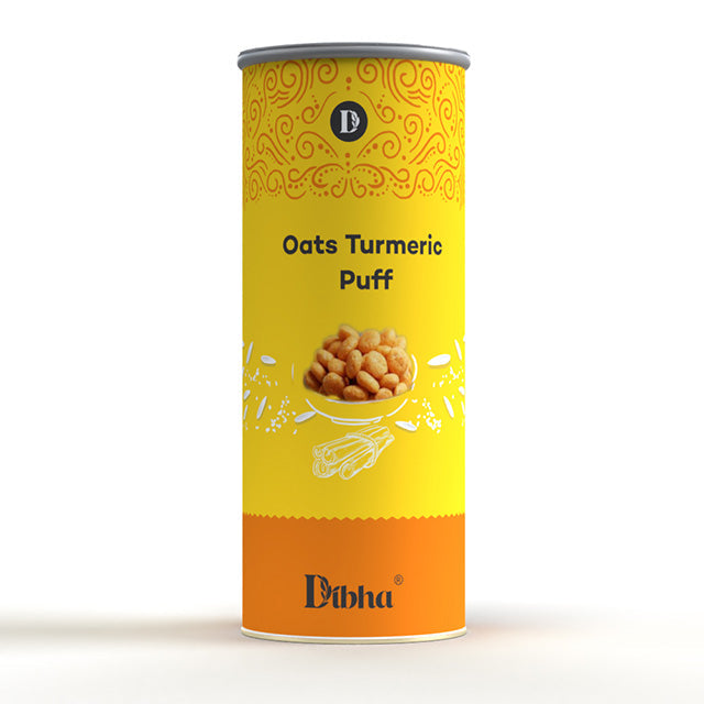 Oats Turmeric Puffs  Improves Digestion & Boosts Energy, 55g