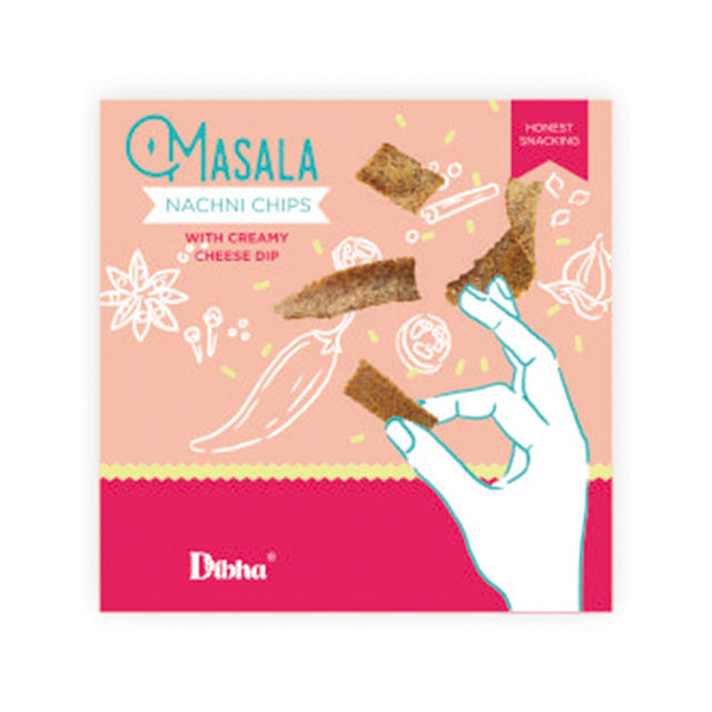 Masala Nachni Chips With Creamy Cheese Dip  Healthy GuiltFree Protein Snack, Weight Management 70g