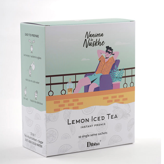 Instant Premix Iced Tea  Lemon Flavour (10 Sachet) 180g