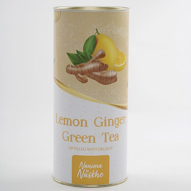 Lemon Ginger Green Tea (Ready to Drink Instant Tea Cups) Lemon & Ginger, Stress Relieving, 60g