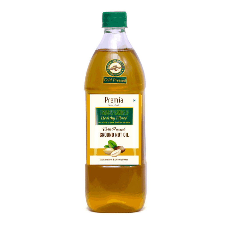 Healthy Fibres  Cold Pressed Groundnut Oil 1L Combo of 2