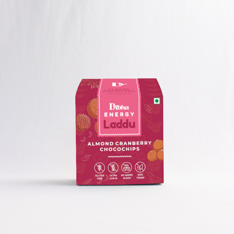 Almond Cranberry Chocochips Laddu 130g (GlutenFree, 100% Natural, Vegan, No Added Sugar)