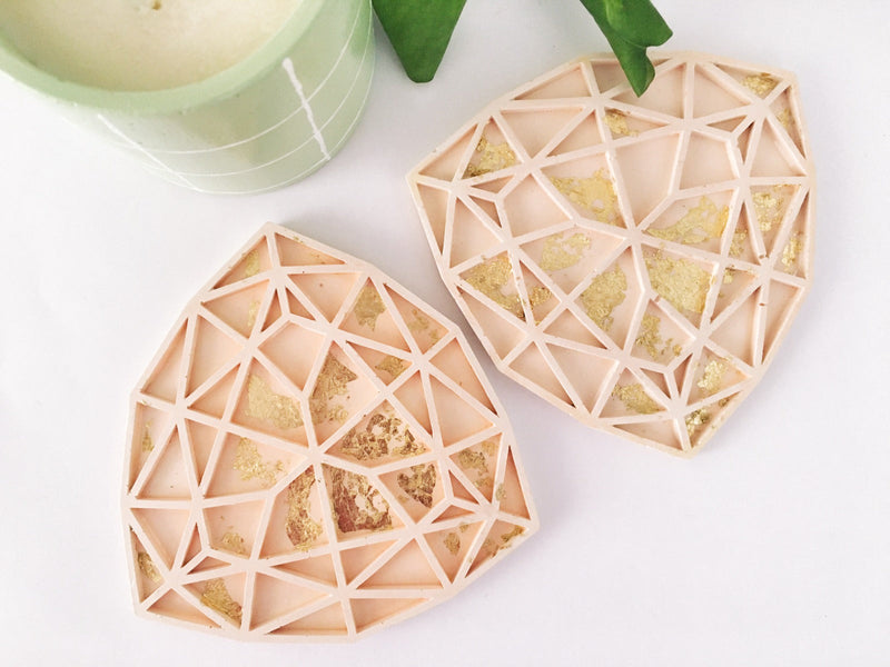 Gem cut coasters(set of 1)