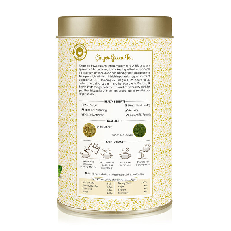 Ginger Green Tea Can (150 g)