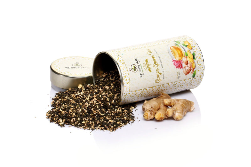 Ginger Green Tea Can (150 g)