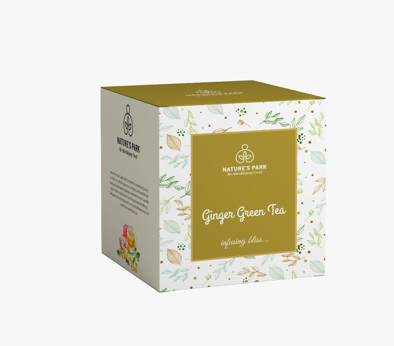 Ginger Green Tea Pyramid Tea Bags (20 Pcs)