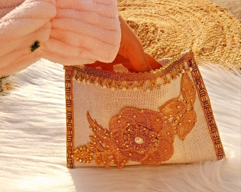 Golden Patchy Purse