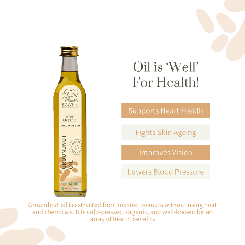 Organic ColdPressed Groundnut Oil  500 ml