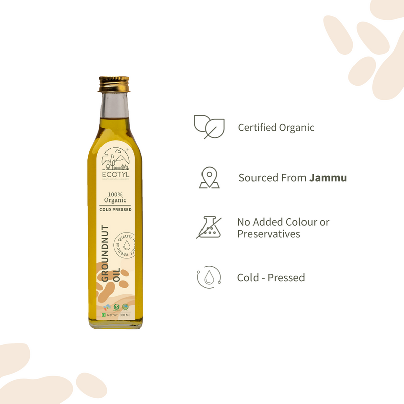 Organic ColdPressed Groundnut Oil  500 ml