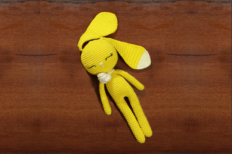 Handmade Amigurumi Bunny  Hannah (Lime)