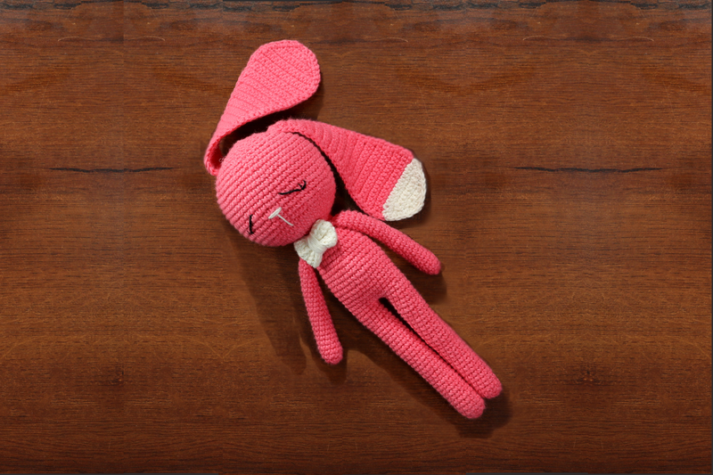 Handmade Amigurumi Bunny  Hannah (Bubblegum)