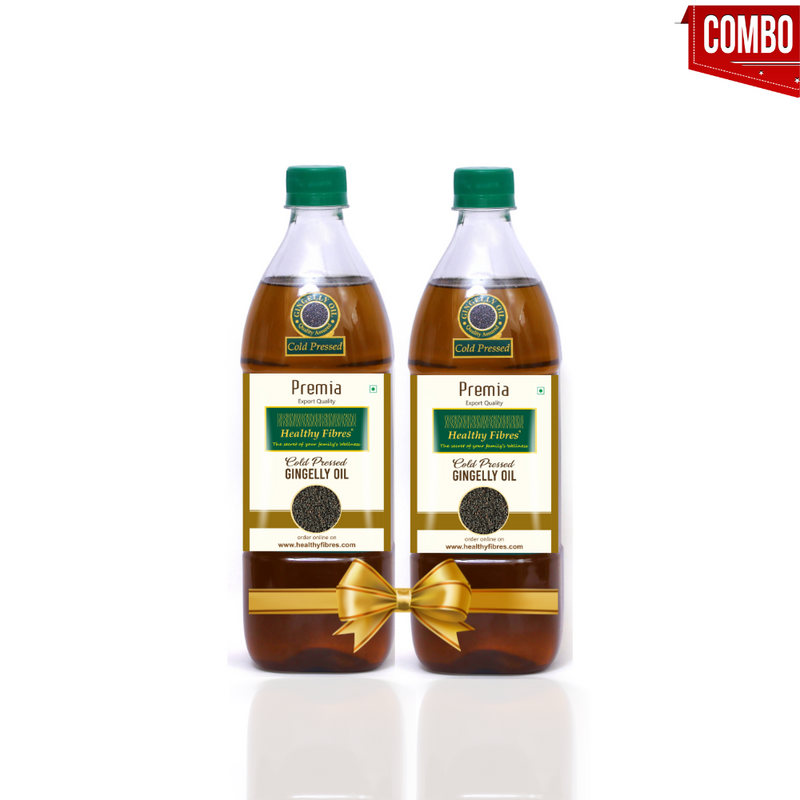 Healthy Fibres Cold Pressed Gingelly Oil 500 ml Combo of 2