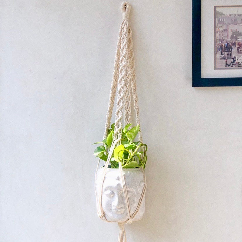 Handcrafted Macrame 'Pearl' Plant Hanger