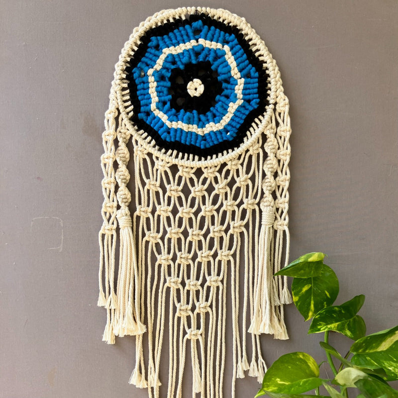 Macrame 'Evil Eye' full ring handcrafted Dreamcatcher