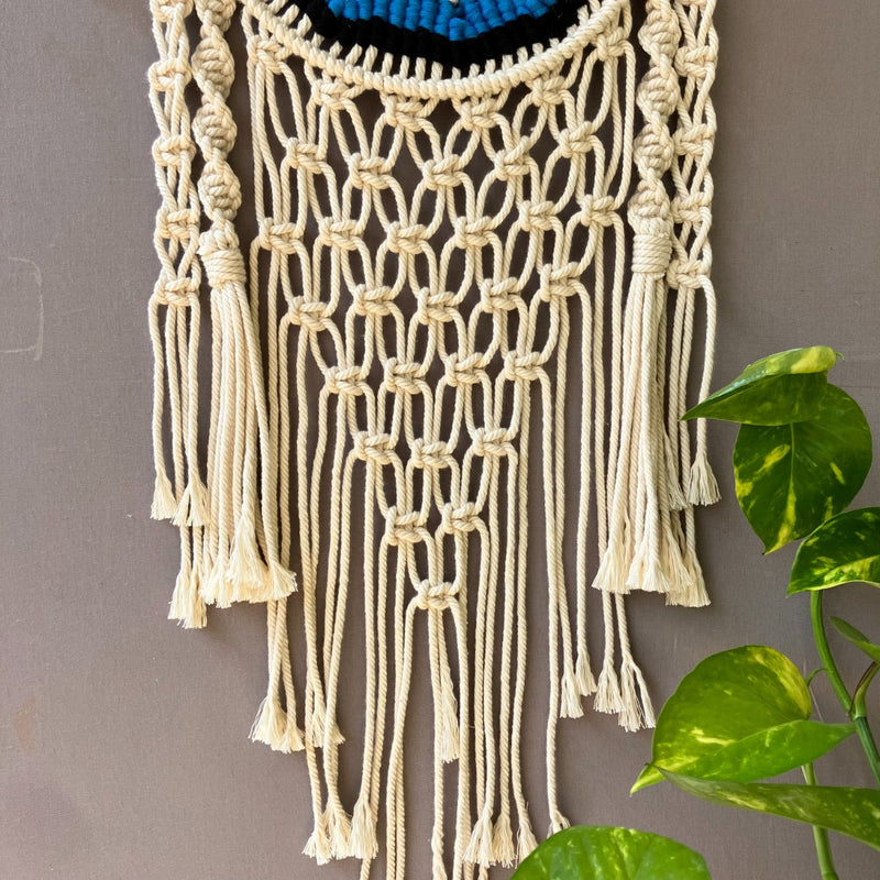 Macrame 'Evil Eye' full ring handcrafted Dreamcatcher