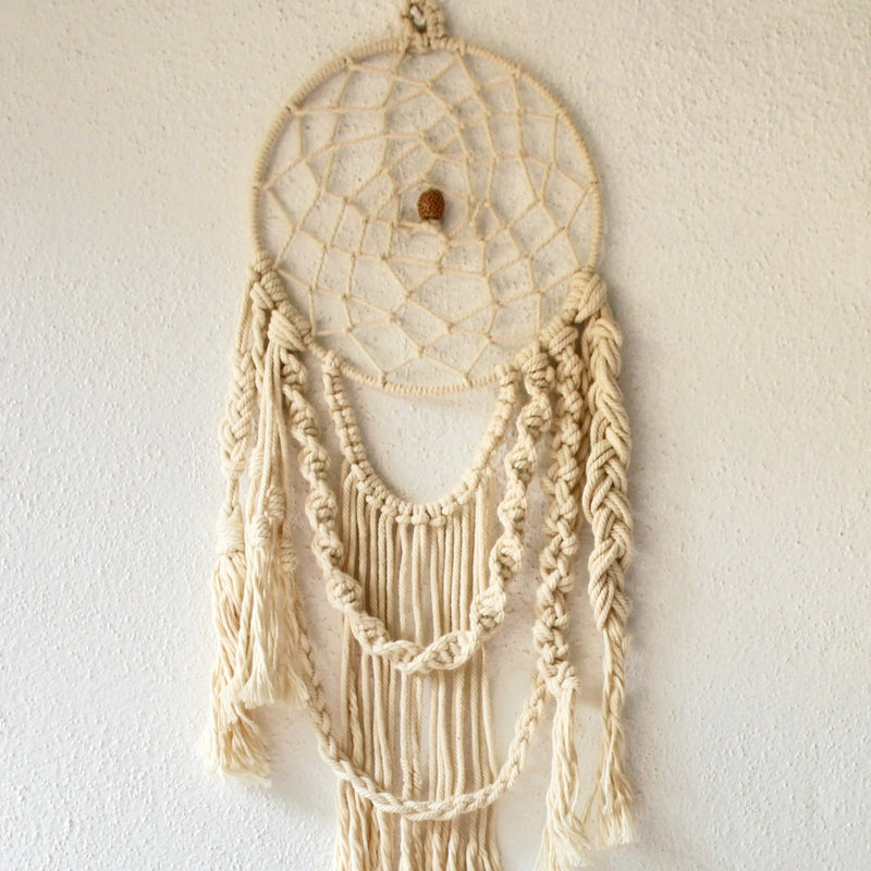 Handcrafted Macramé 'Elegant Navajo' Dreamcatcher