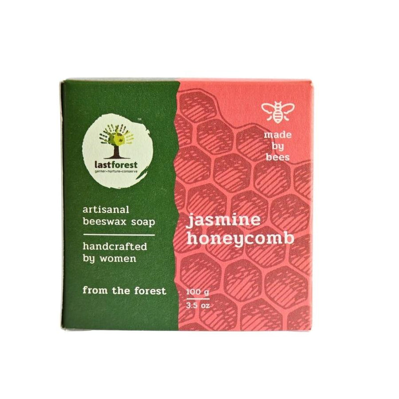 Handmade Beeswax Honeycomb & Rose Honeycomb Soap - Jasmine (100g each)