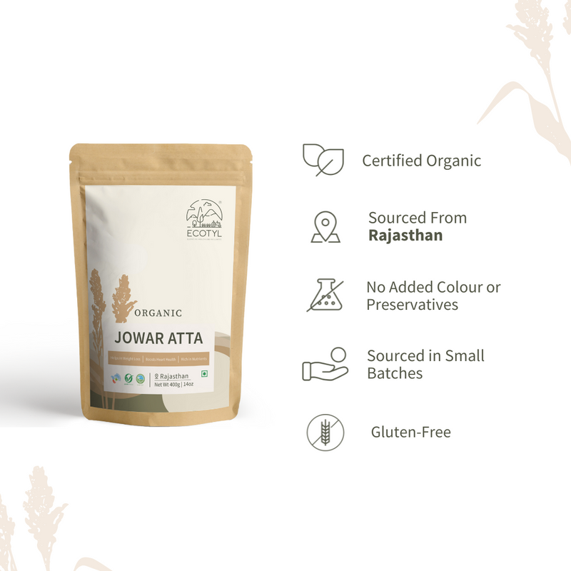 Organic Jowar Atta  400 g