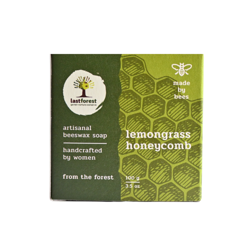 Artisanal, Handmade Beeswax Honeycomb Soap 100gms Lemongrass