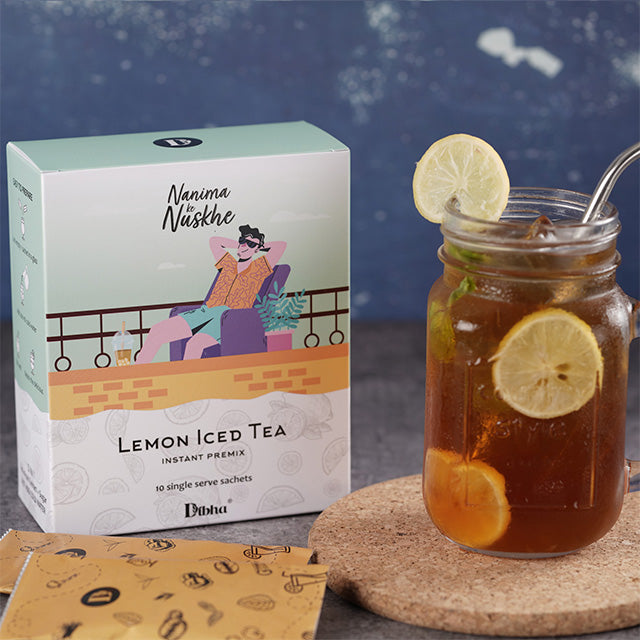 Instant Premix Iced Tea  Lemon Flavour (10 Sachet) 180g