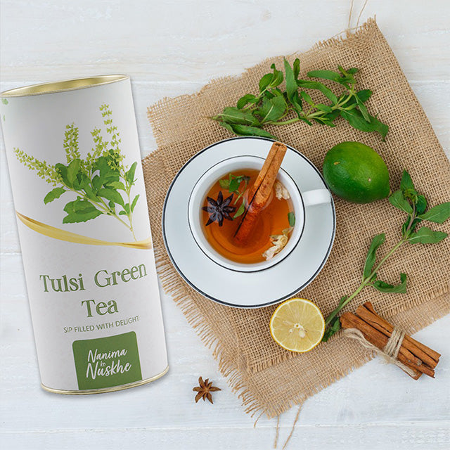 Tulsi Green Tea (Ready to Drink Instant Tea Cups) Builds Immunity & Lowers Stress, 60 g