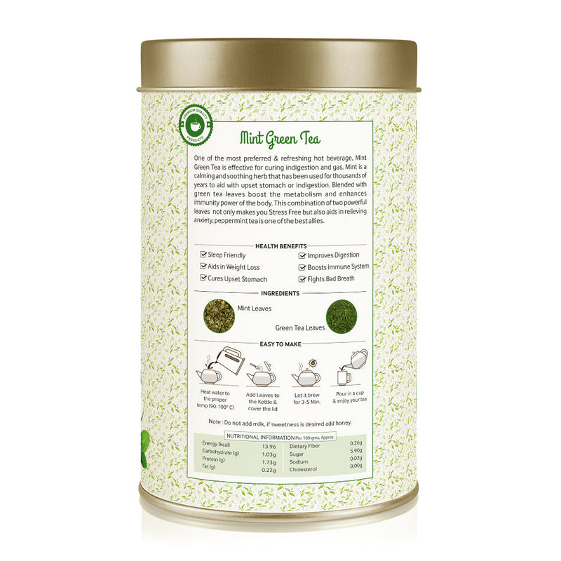 Mint Green Tea Can (100 g)