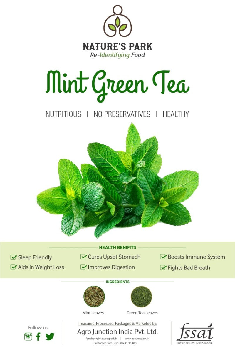 Mint Green Tea Can (100 g)