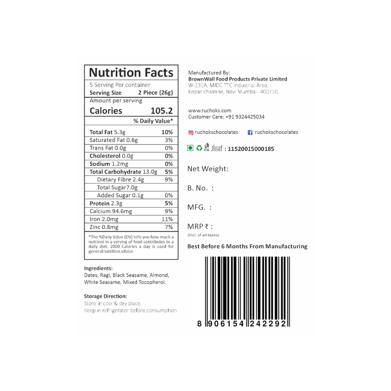 Til Laddu 130g (SugarFree, UltraLow GI, No Preservatives, NonGMO, Diabetes and KetoFriendly NutrientRich and Healthy Indian Sweets)